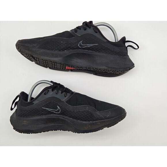 Nike Air Zoom Pegasus 37 Shield Black Anthracite Grey CQ7935-001 Men's sz 8 - Picture 4 of 8